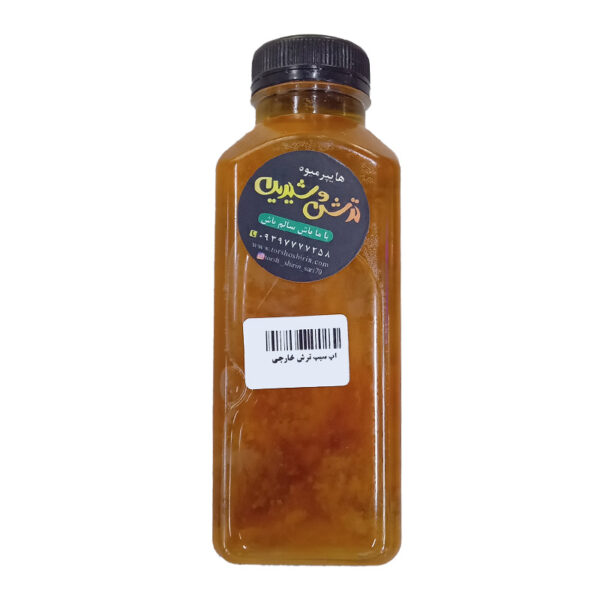 آب سیب ترش اعلاء طبیعی ترش و شیرین - 0.5 لیتر