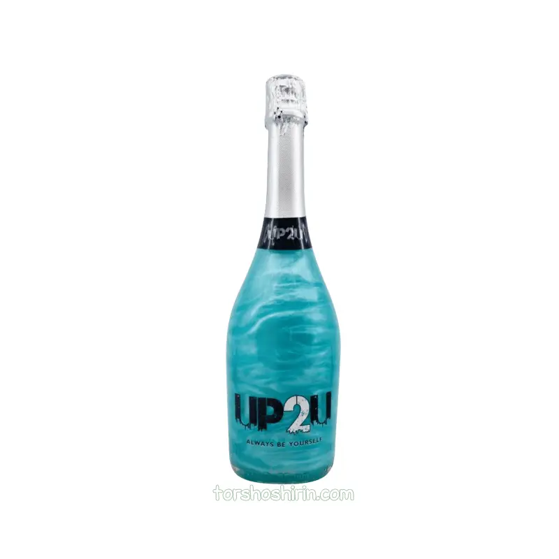 شامپاین بدون الکل آبی up2u حجم 750 میلی لیتر