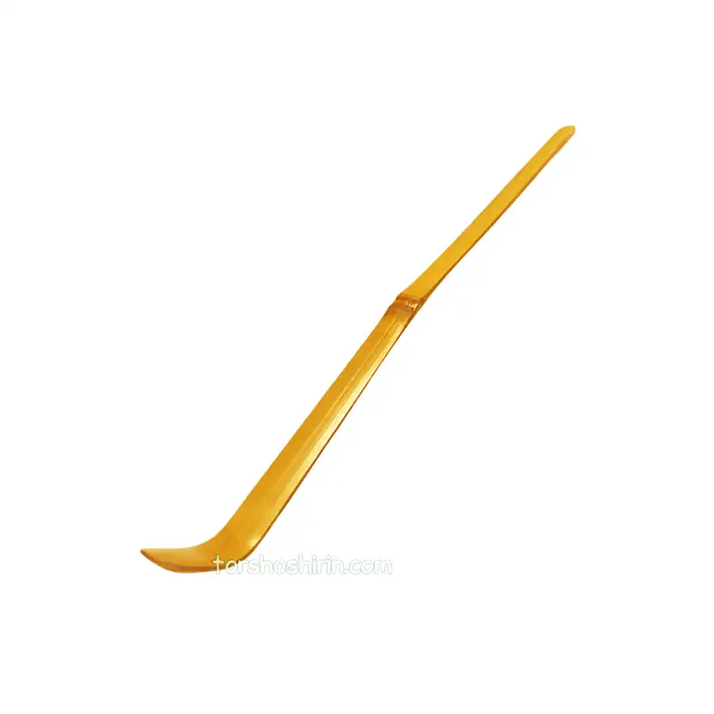 قاشق چوبی چای ماچا مدل بامبو