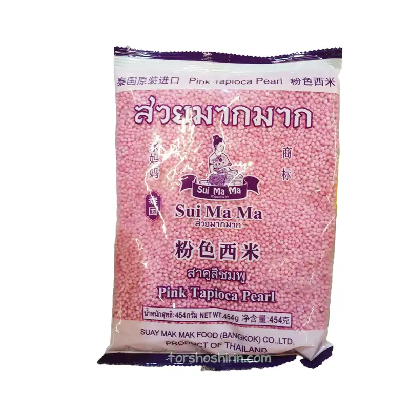 مروارید تاپیوکای صورتی سوی ما ما 454 گرم