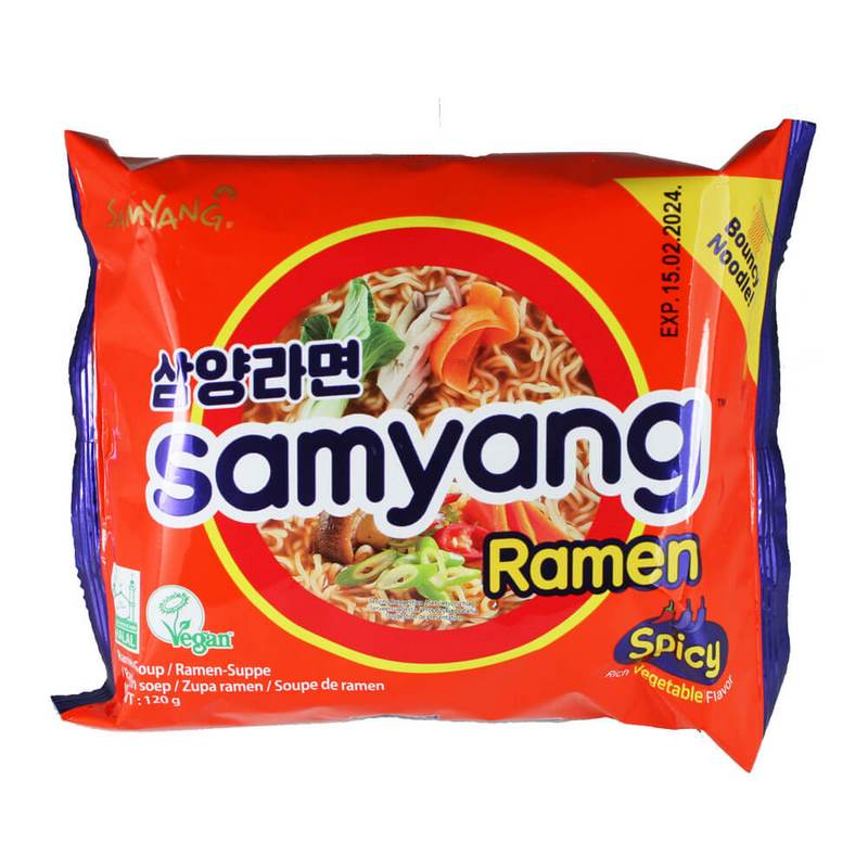 نودل بسته ای سامیانگ SAMYANG کره جنوبی مدل بسته 120 گرمی