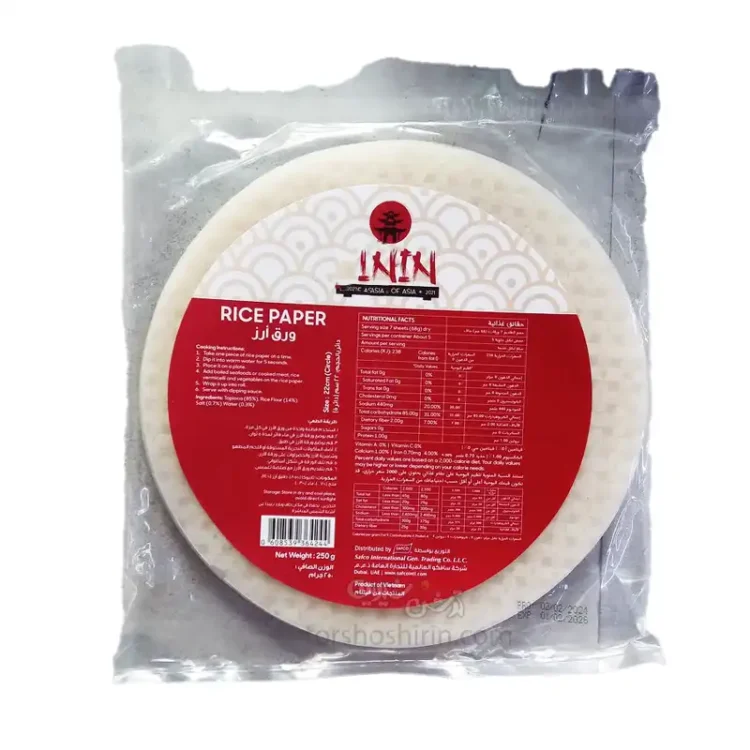 ورق برنج گرد ورق ارز 250 گرم
