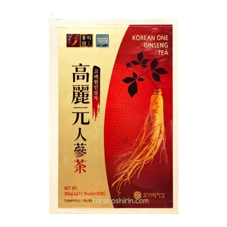 چای جینسینگ تی بگ جعبه ای 100 عددی