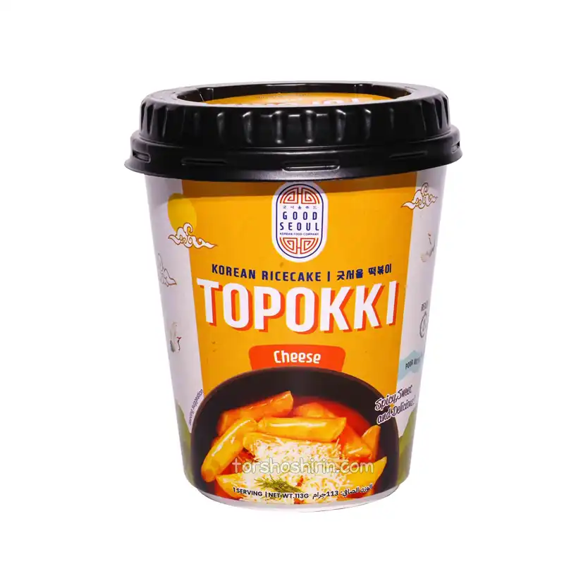 کیک برنجی لیوانی کره ای توپوکی با طعم پنیر 113 گرم